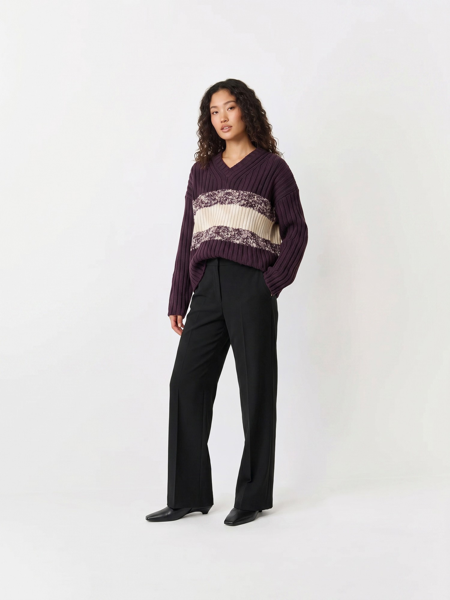 Commercial, knit, front