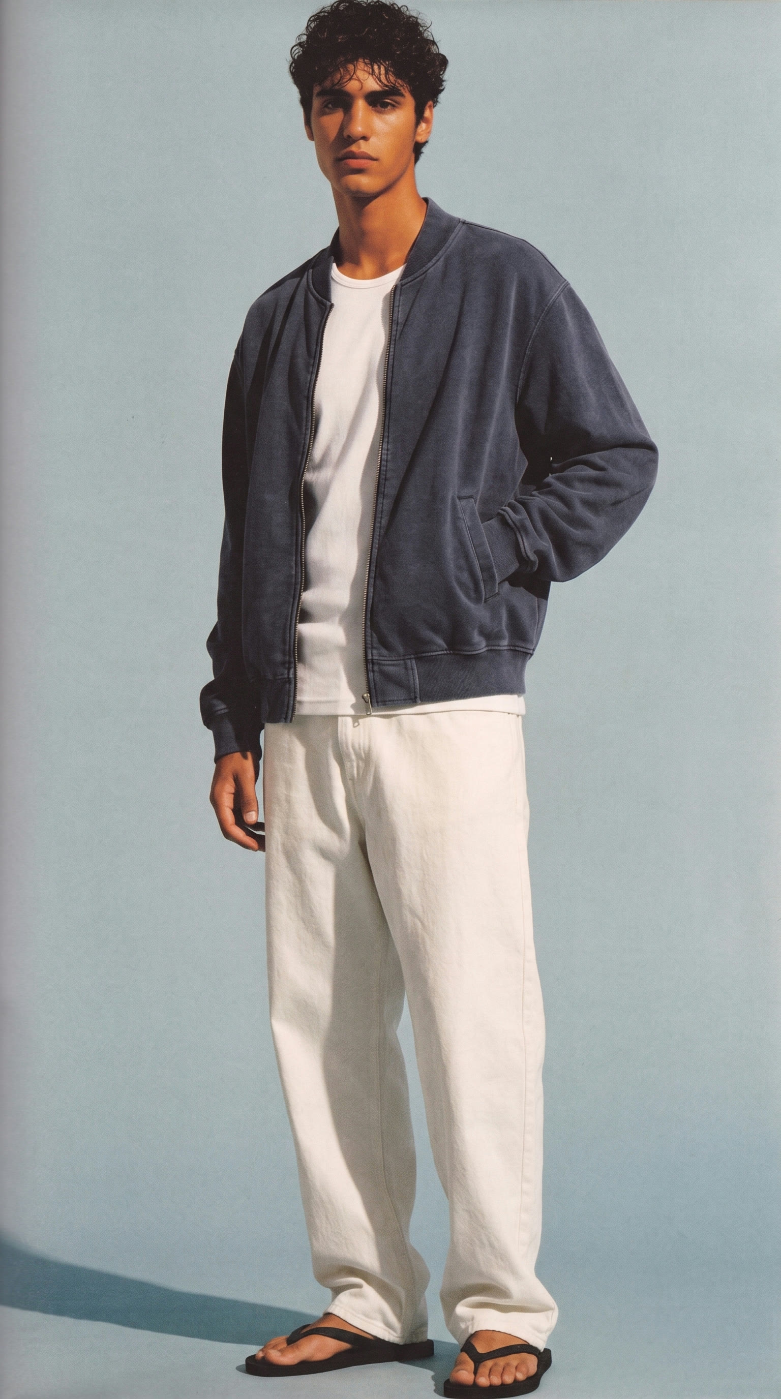 Resort, panelled hoodie, knee shorts